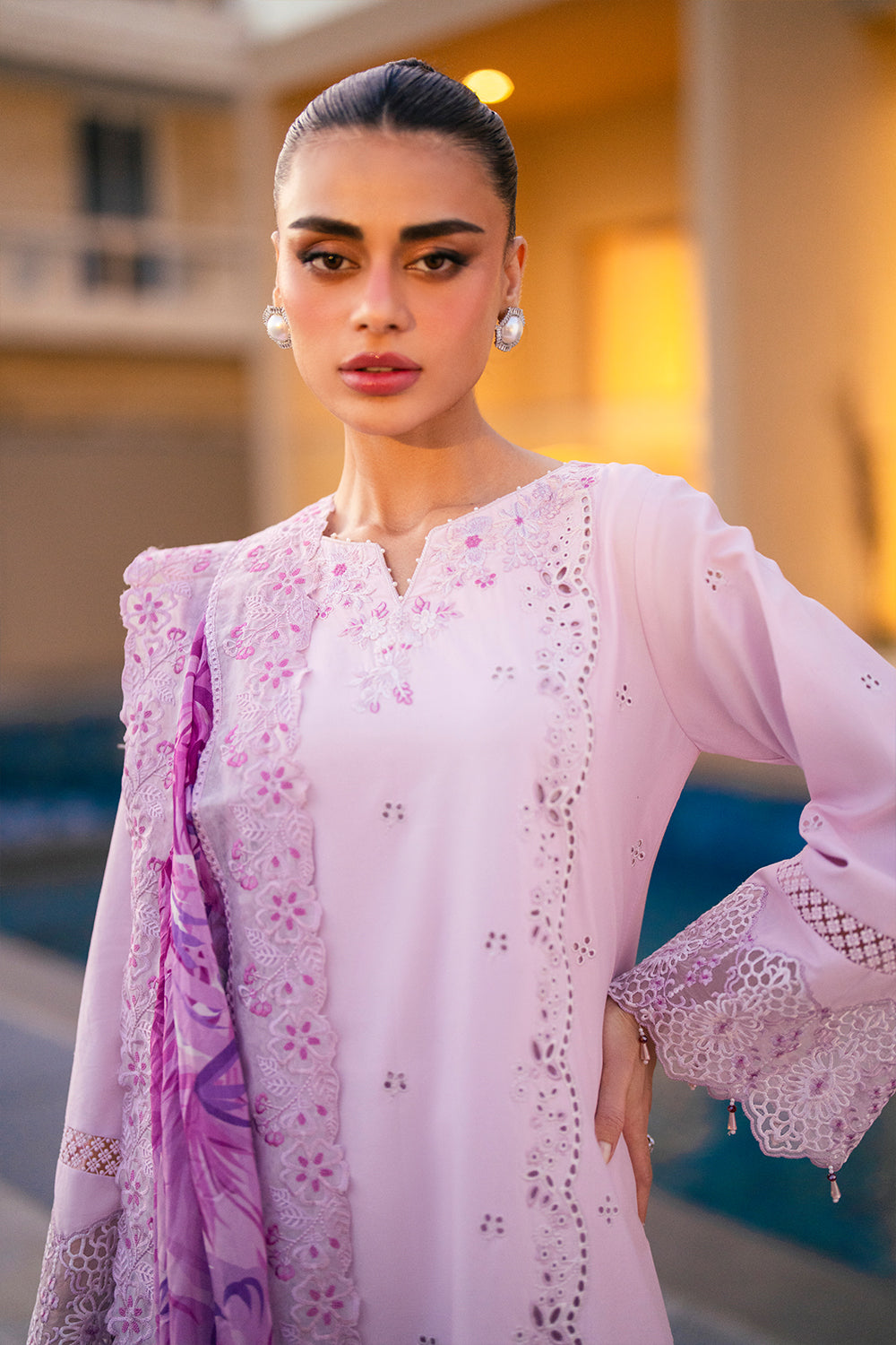 Azure 3 Piece Custom Stitched Suit - Purple - LB30436
