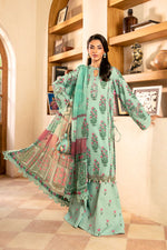Maria.B 3 Piece Custom Stitched Suit - Green - LB30282
