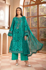 Maria.B 3 Piece Custom Stitched Suit - Green - LB30276