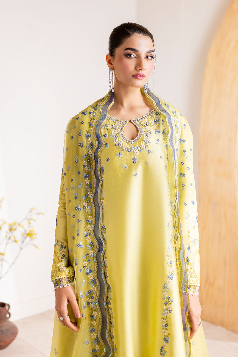 Mushq 3 Piece Pret Suit - Green - LB30471