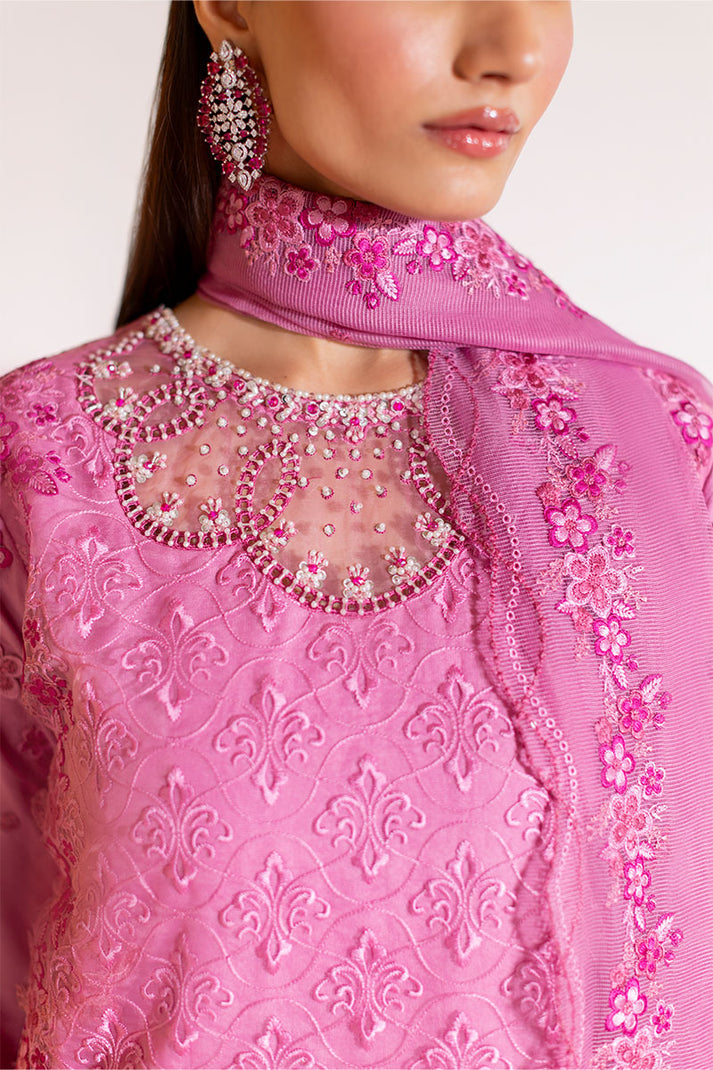 Mushq 3 Piece Pret Suit - Pink - LB30474