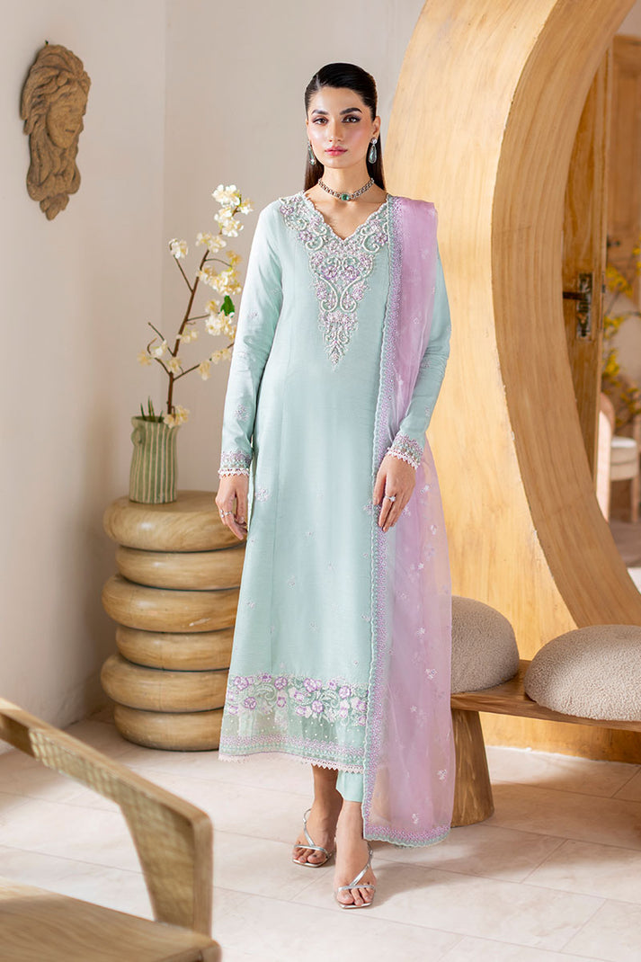 Mushq 3 Piece Pret Suit - Green - LB30479