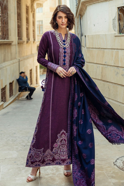 Mushq 3 Piece Custom Stitched Suit - Purple - LB288976