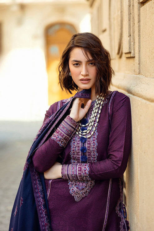 Mushq 3 Piece Custom Stitched Suit - Purple - LB288976