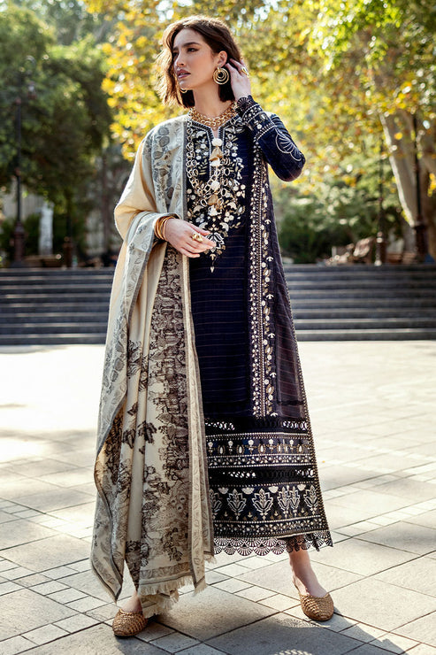 Mushq 3 Piece Custom Stitched Suit - Black - LB288972
