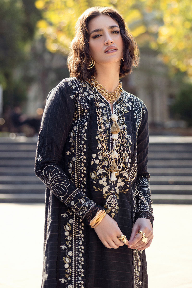 Mushq 3 Piece Custom Stitched Suit - Black - LB288972