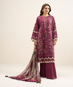 Sapphire 3 Piece Custom Stitched Suit - Plum - LB31265