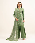 Sapphire 3 Piece Custom Stitched Suit - Green - LB31415