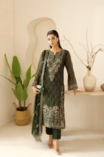 Ramsha 3 Piece Custom Stitched Suit - Green - LB28944