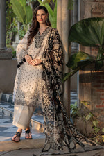 Gul Ahmed 3 Piece Custom Stitched Suit - Off-White - LB31196
