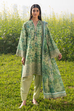 Gul Ahmed 3 Piece Custom Stitched Suit - Green - LB31198