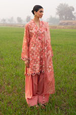 Gul Ahmed 3 Piece Custom Stitched Suit - Peach - LB31197