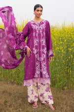 Gul Ahmed 3 Piece Custom Stitched Suit - Purple - LB31204