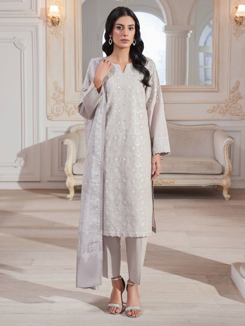 Limelight 3 Piece Custom Stitched Suit - Beige - LB29895