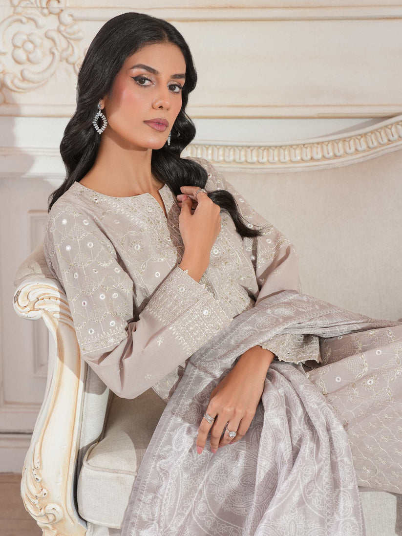 Limelight 3 Piece Custom Stitched Suit - Beige - LB29895