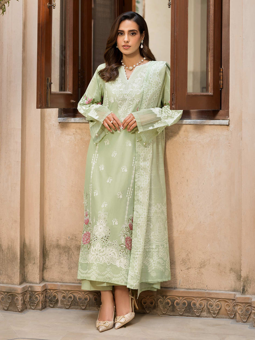 Limelight 3 Piece Custom Stitched Suit - Green - LB29642