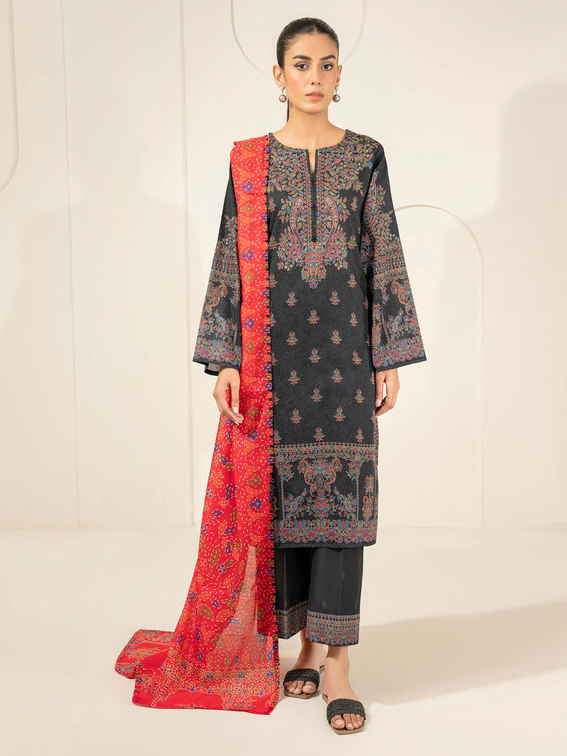 Limelight 3 Piece Custom Stitched Suit - Black - LB29888