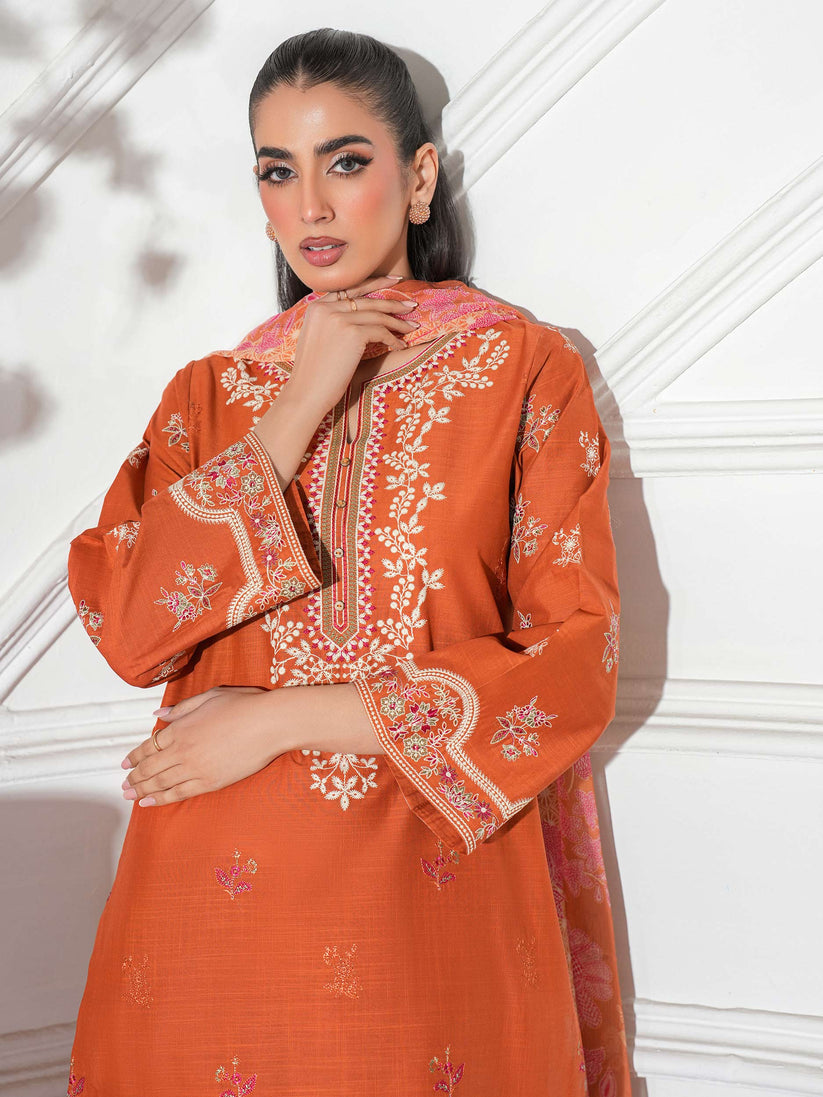 Limelight 3 Piece Custom Stitched Suit - Orange - LB29898