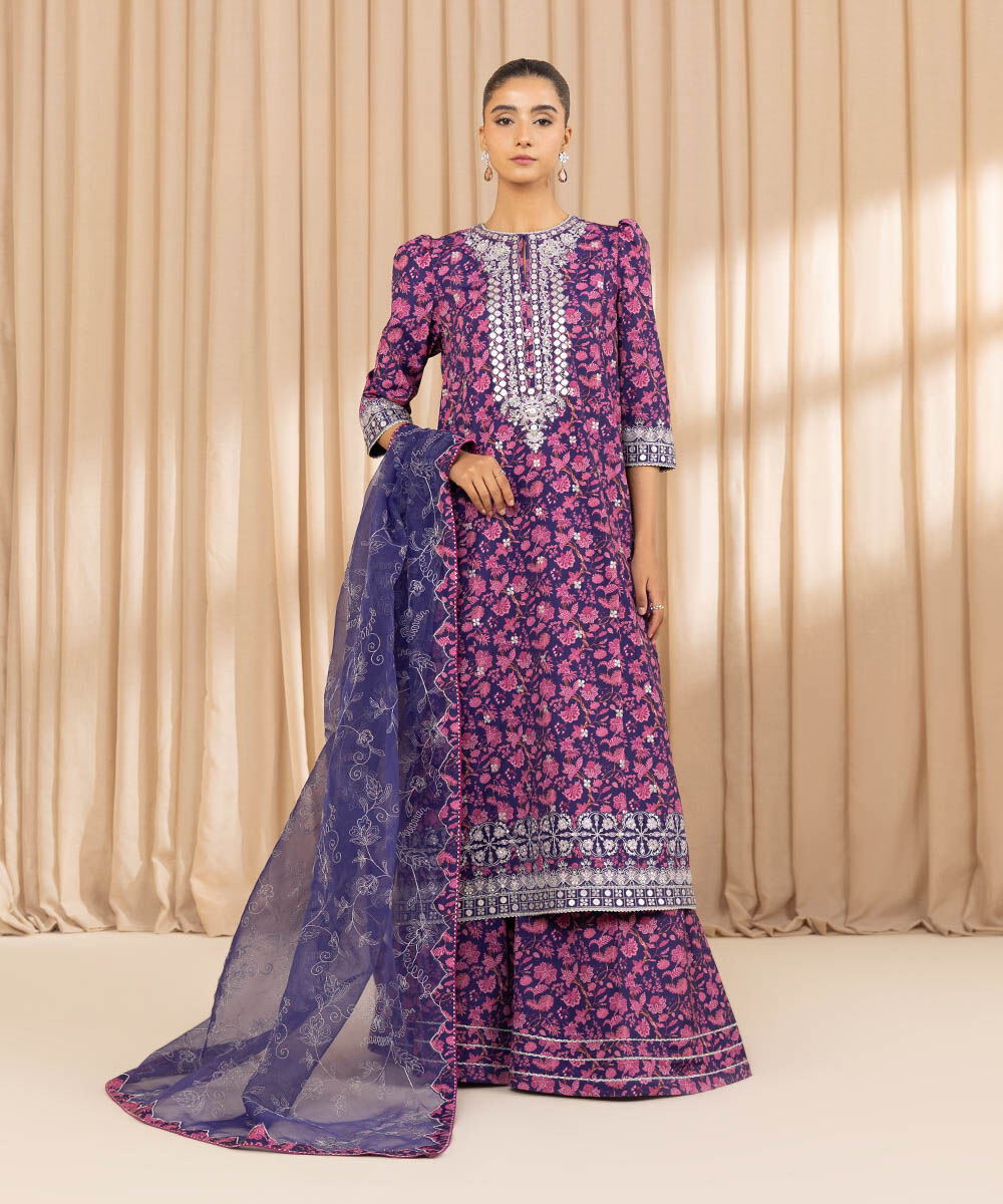 Sapphire 3 Piece Custom Stitched Suit - Blue - LB30169