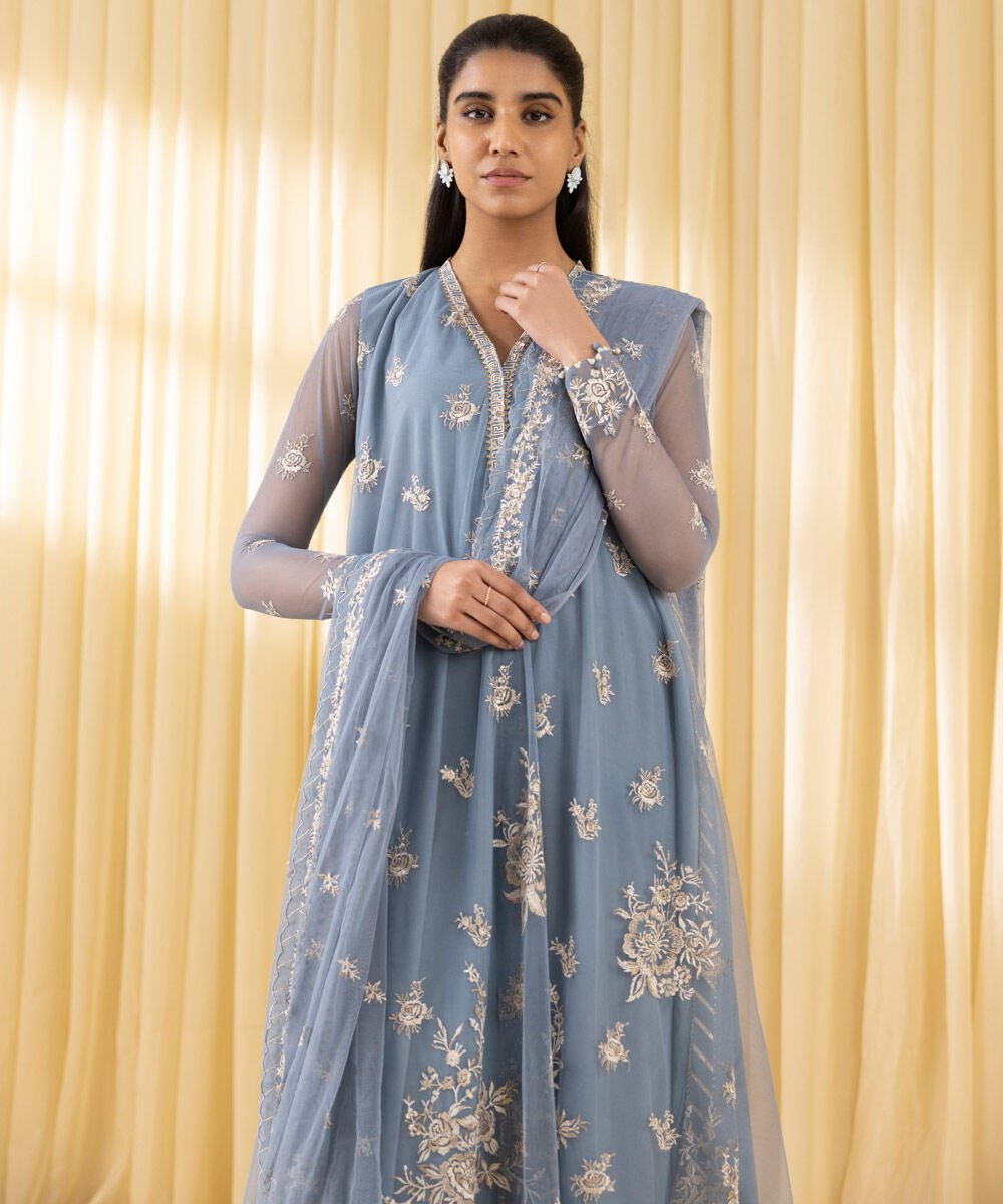 Sapphire 3 Piece Custom Stitched Suit - Gray - LB30179