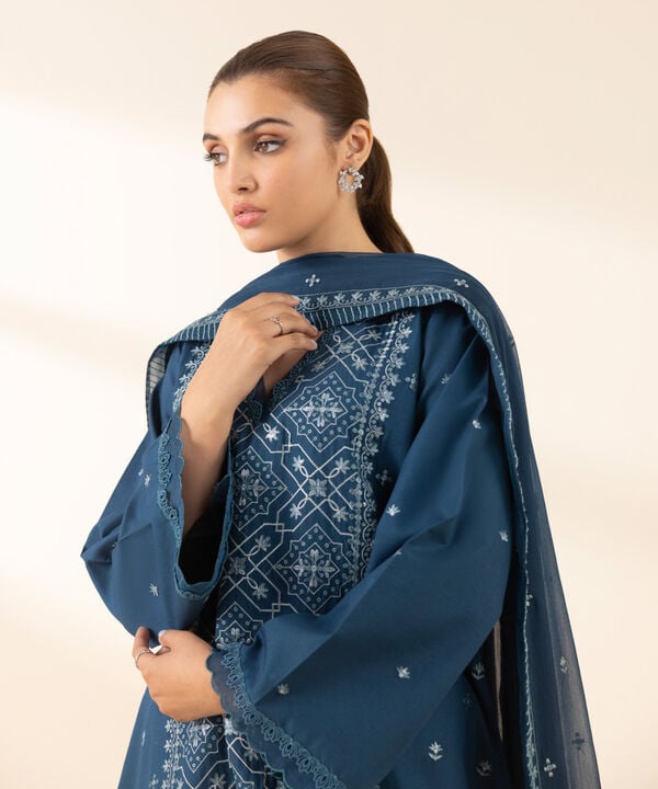 Sapphire 3 Piece Custom Stitched Suit - Blue - LB30097
