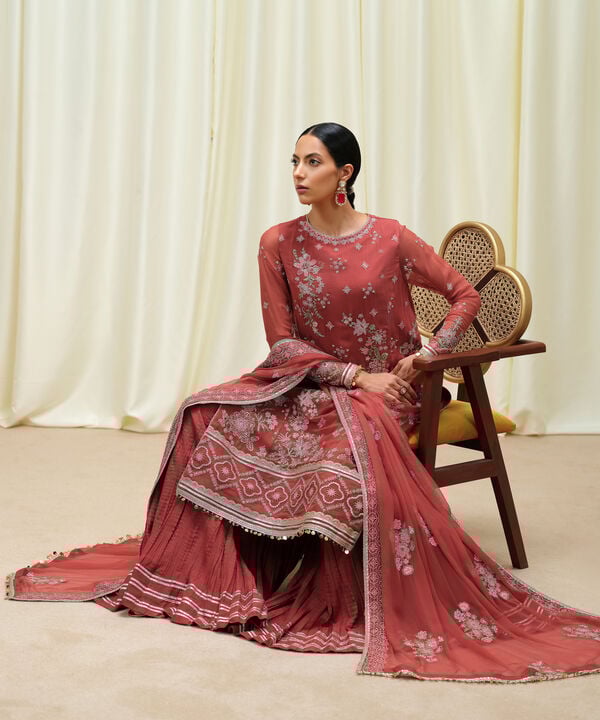 Sapphire 3 Piece Custom Stitched Suit - Red - LB30803