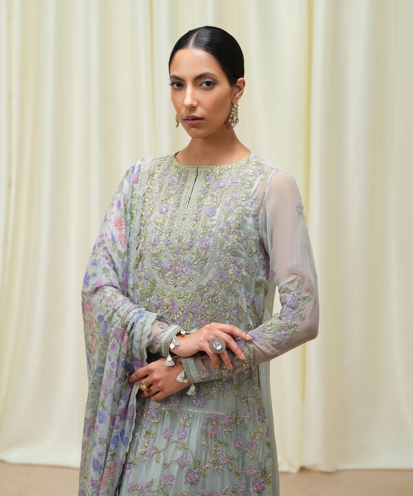 Sapphire 3 Piece Custom Stitched Suit - Gray - LB30802