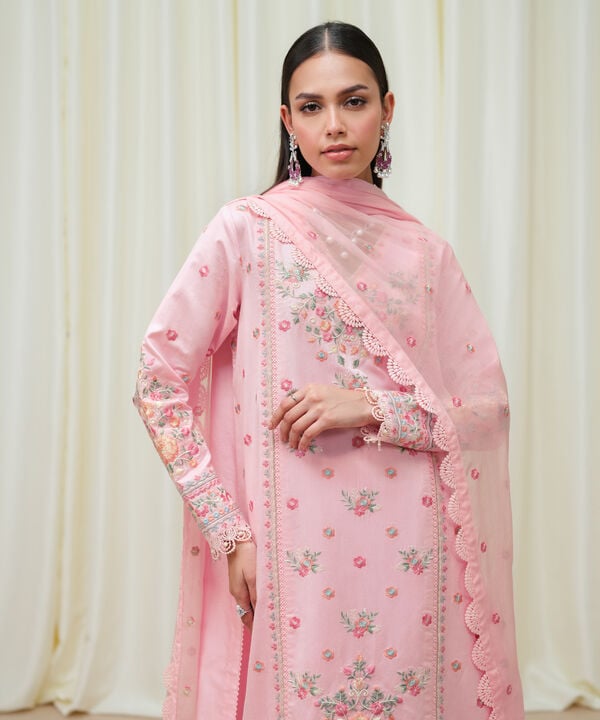 Sapphire 3 Piece Custom Stitched Suit - Pink - LB30792