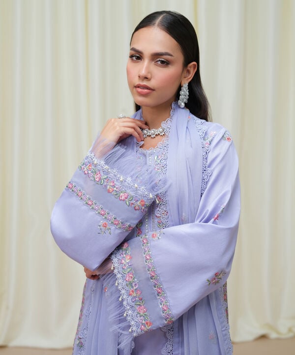 Sapphire 3 Piece Custom Stitched Suit - Purple - LB30849