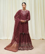 Sapphire 3 Piece Custom Stitched Suit - Maroon - LB30827