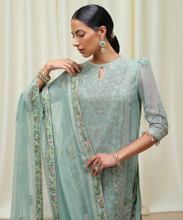 Sapphire 3 Piece Custom Stitched Suit - Green - LB30799