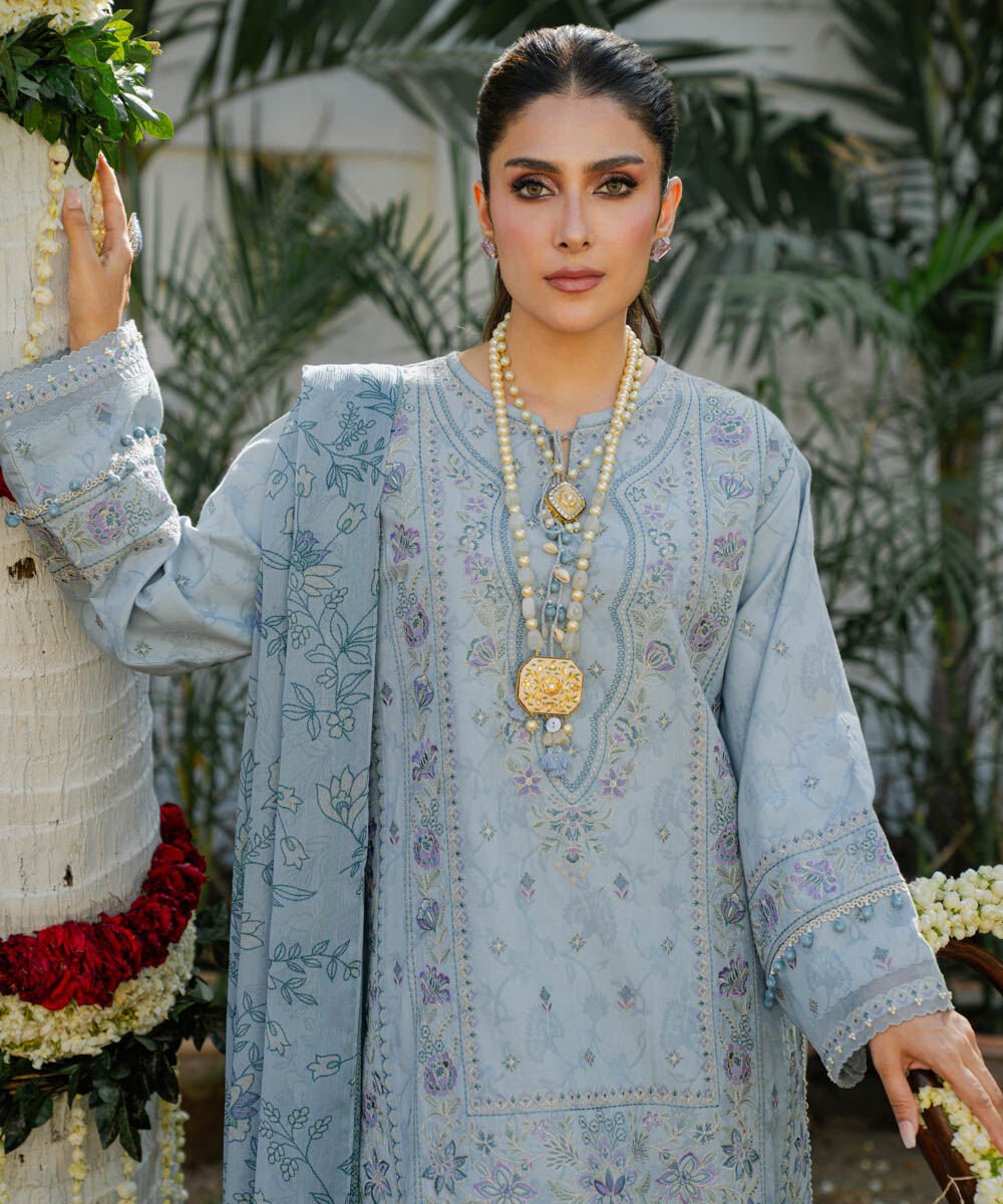 Sapphire 3 Piece Custom Stitched Suit - Blue - LB30138
