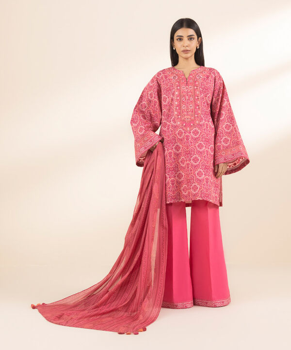 Sapphire 3 Piece Custom Stitched Suit - Pink - LB30096