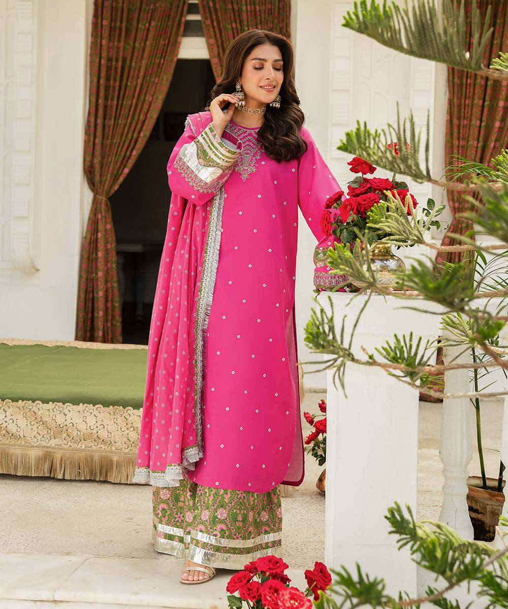 Sapphire 3 Piece Custom Stitched Suit - Pink - LB30136