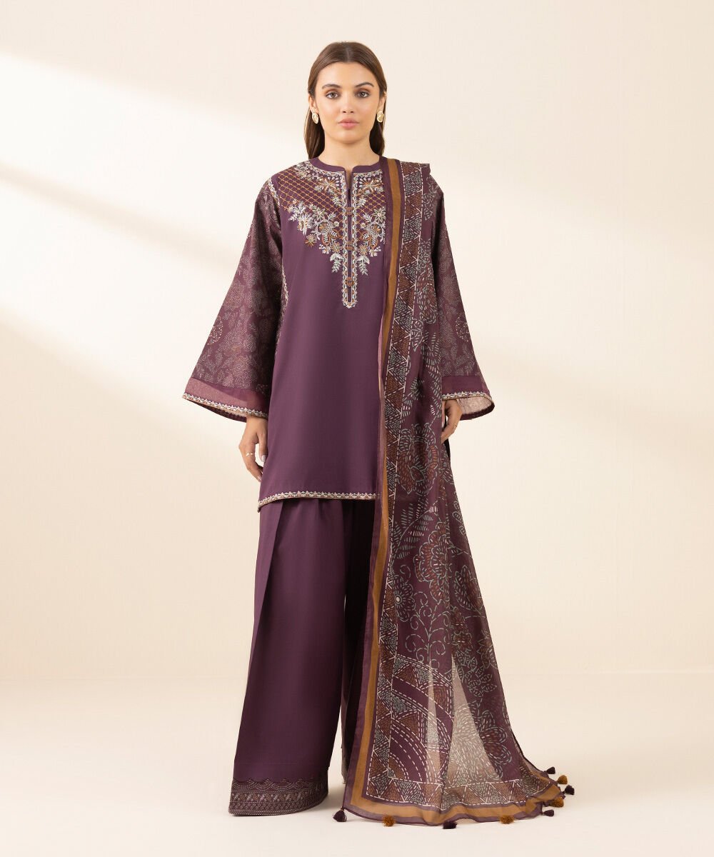 Sapphire 3 Piece Custom Stitched Suit - Purple - LB30145