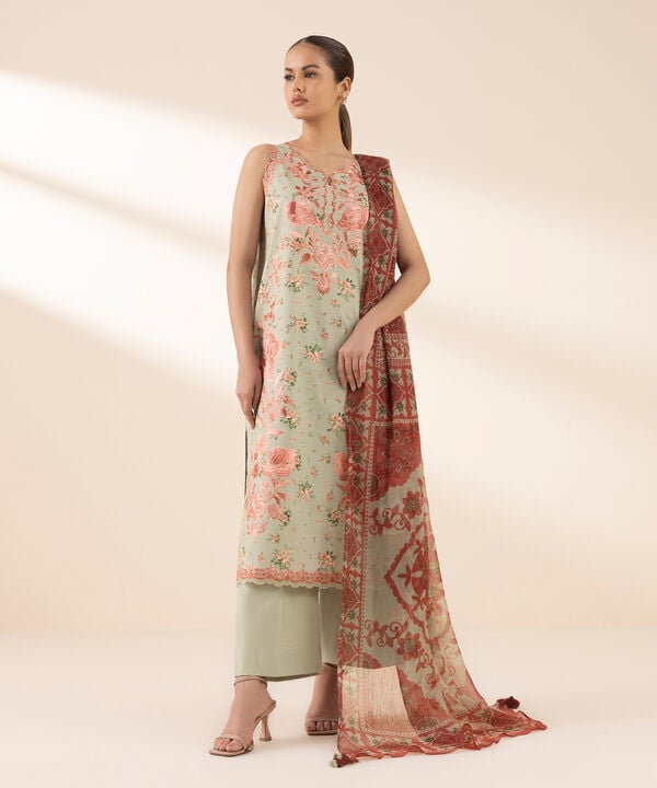 Sapphire 3 Piece Custom Stitched Suit - Brown - LB30638