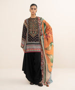 Sapphire 3 Piece Custom Stitched Suit - Black - LB30640