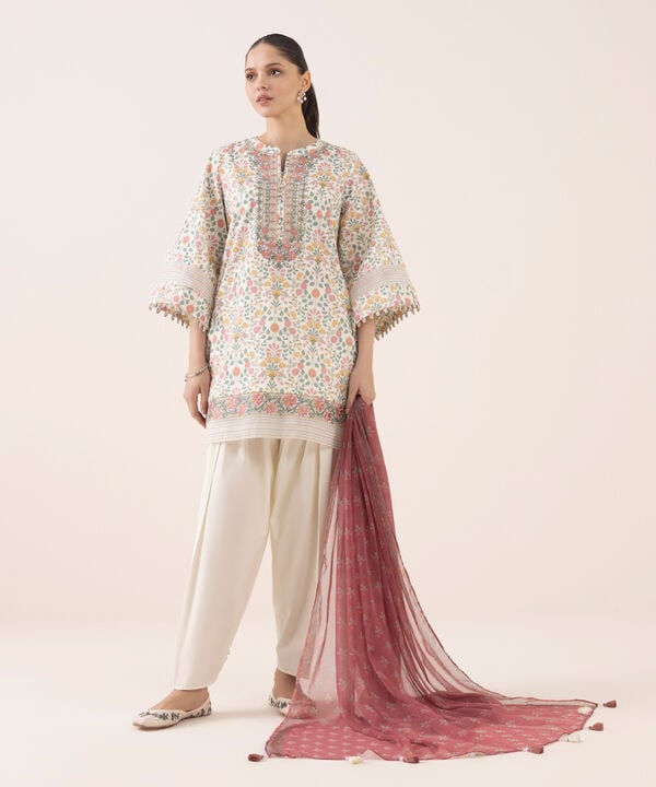 Sapphire 3 Piece Custom Stitched Suit - Off White - LB30725