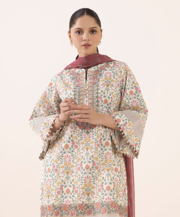 Sapphire 3 Piece Custom Stitched Suit - Off White - LB30725