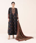 Sapphire 3 Piece Custom Stitched Suit - Black - LB30729