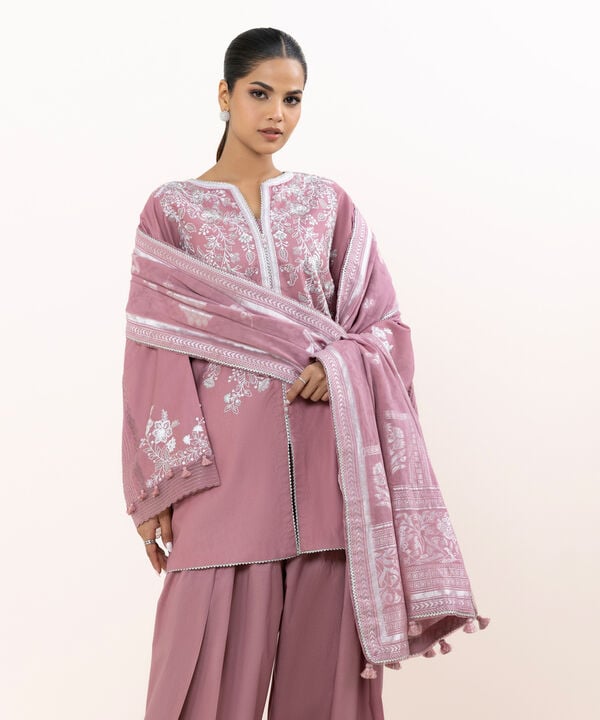 Sapphire 3 Piece Custom Stitched Suit - Pink - LB30860