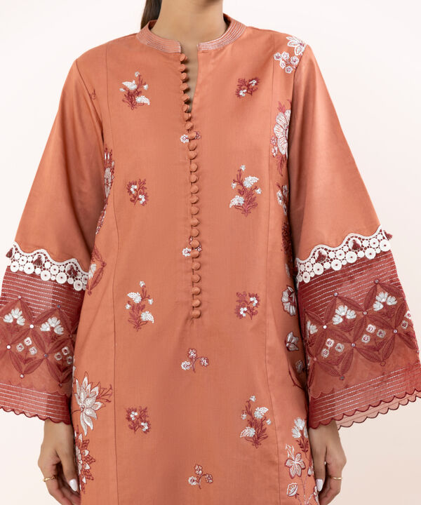 Sapphire 3 Piece Custom Stitched Suit - Peach - LB30858