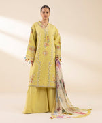 Sapphire 3 Piece Custom Stitched Suit - Yellow - LB30596