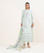 Sapphire 3 Piece Custom Stitched Suit - Aqua - LB30844