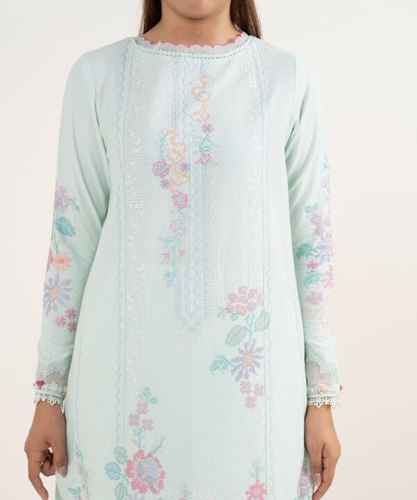 Sapphire 3 Piece Custom Stitched Suit - Aqua - LB30844