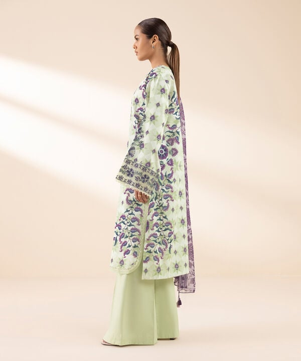 Sapphire 3 Piece Custom Stitched Suit - Green - LB30639