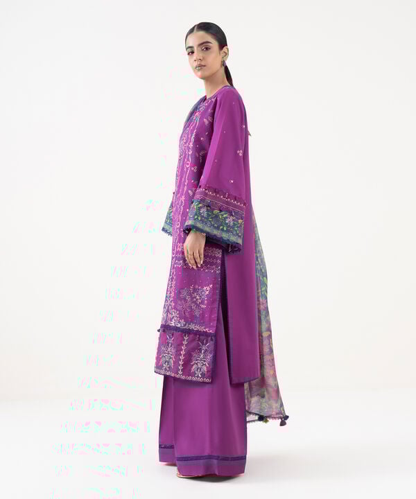 Sapphire 3 Piece Custom Stitched Suit - Purple - LB30839