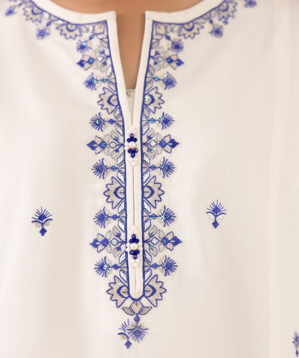 Sapphire 3 Piece Custom Stitched Suit - Off White - LB30843
