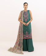 Sapphire 3 Piece Custom Stitched Suit - Green - LB30825