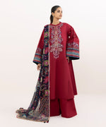 Sapphire 3 Piece Custom Stitched Suit - Maroon - LB30824